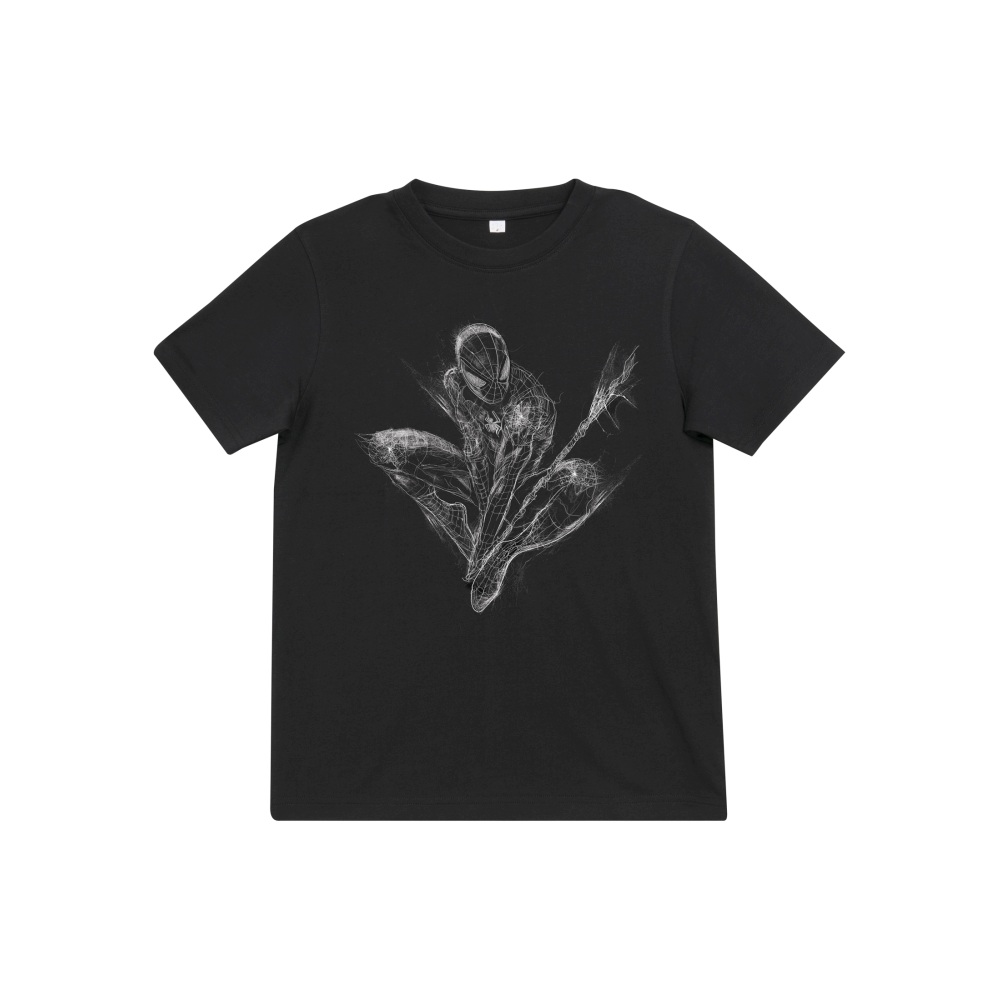 Marvel Spider-Man - Spiderman Scratched Kinder T-shirt - Zwart